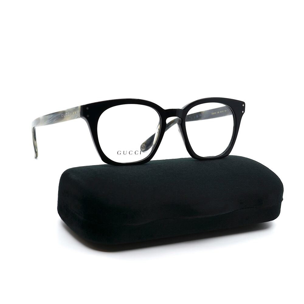 NEW GUCCI GG0572O 009 BLACK GREY AUTHENTIC EYEGLASSES FRAME